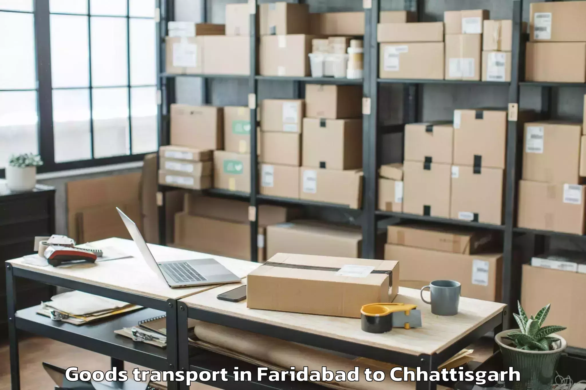 Top Faridabad to Bhatgaon 1 Goods Transport Available